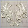 CRYSTAL IRIS APPLIQUE PAIR